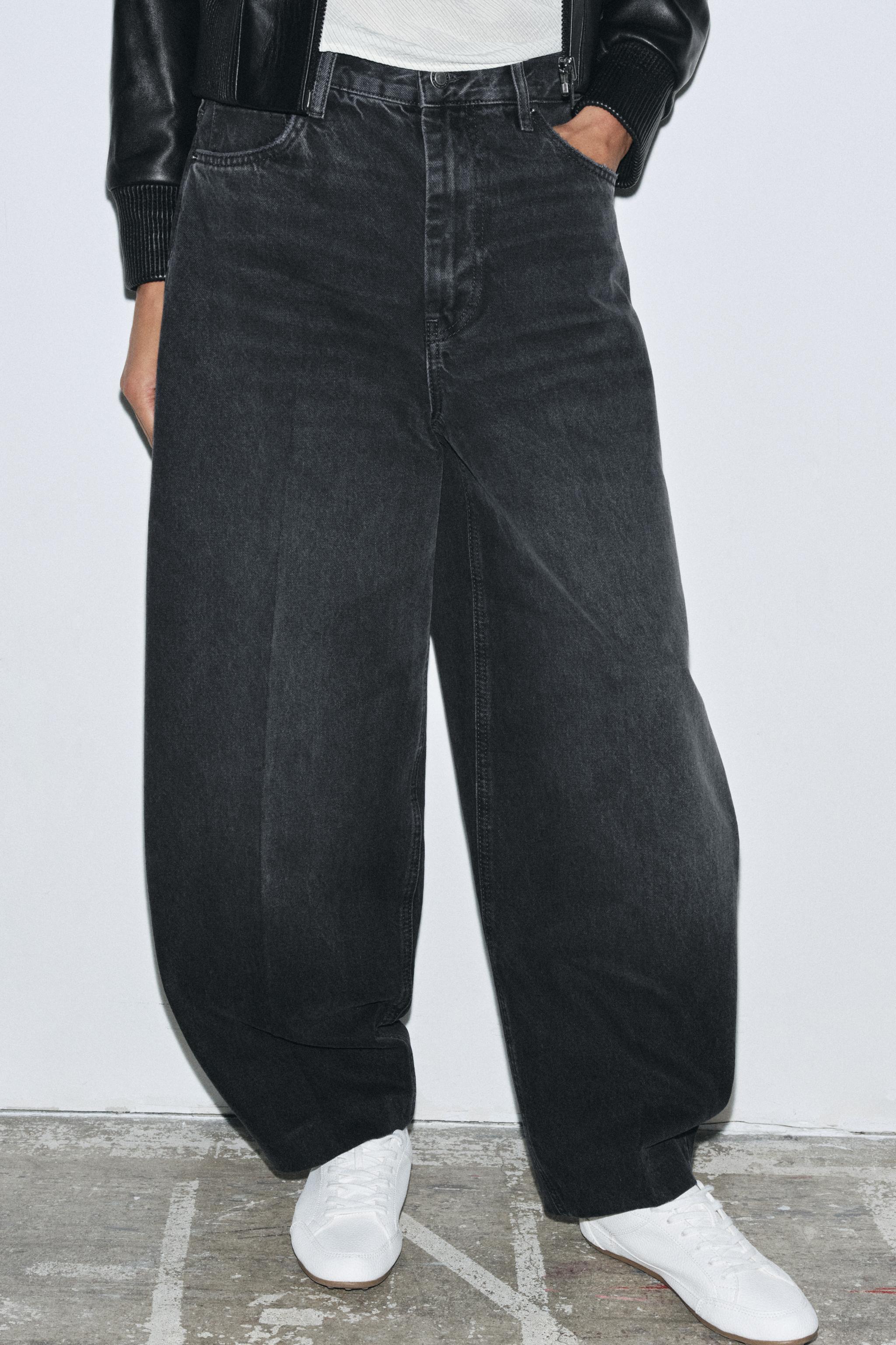 ZW COLLECTION BARREL HIGH-WAIST JEANS